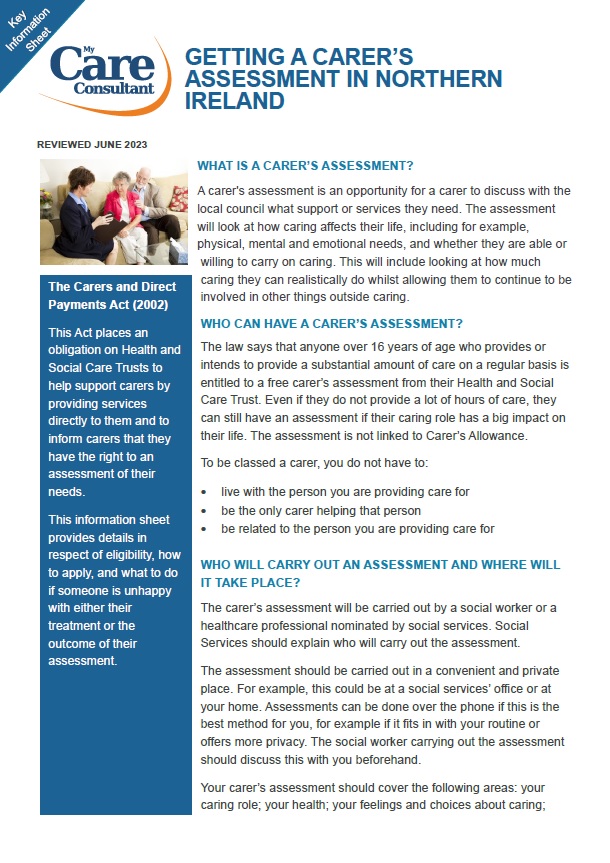 Carers Assessment NI - June 2023