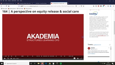 The 2020 Equity Release Summit – A Perspective on Equity Release and Care