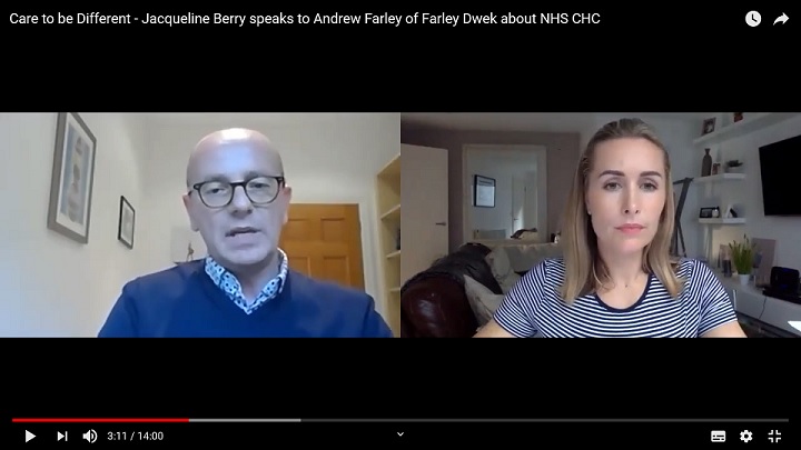 5 minute watch #4 - Andrew Farley of Farley Dwek and Care to be Different talks about supporting families through NHS CHC assessment