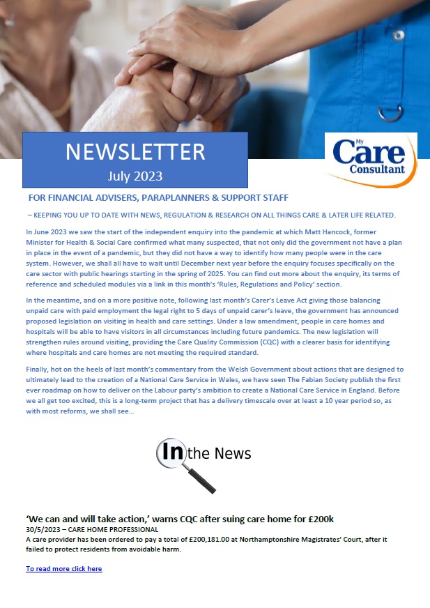 MCC Care News for Care Box members - July 2023
