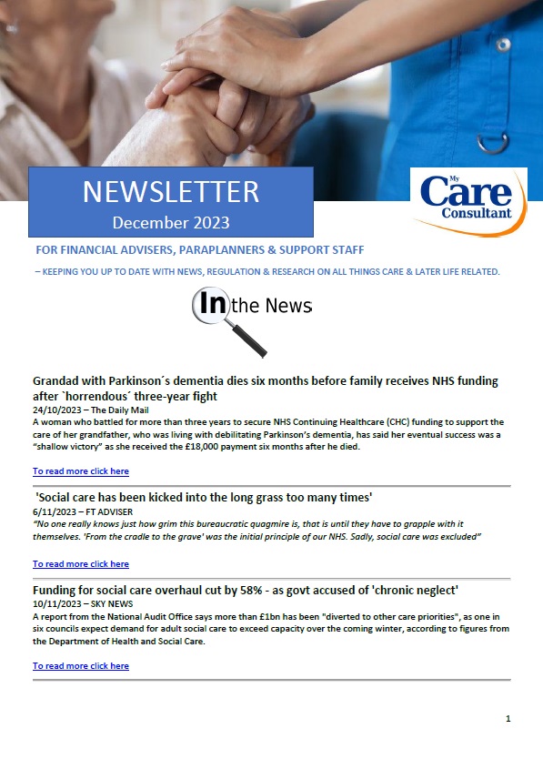 MCC Care Newsletter edition #78 – December 2023