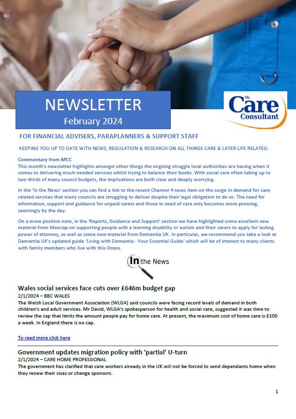 MCC Care Newsletter edition #80 – February 2024